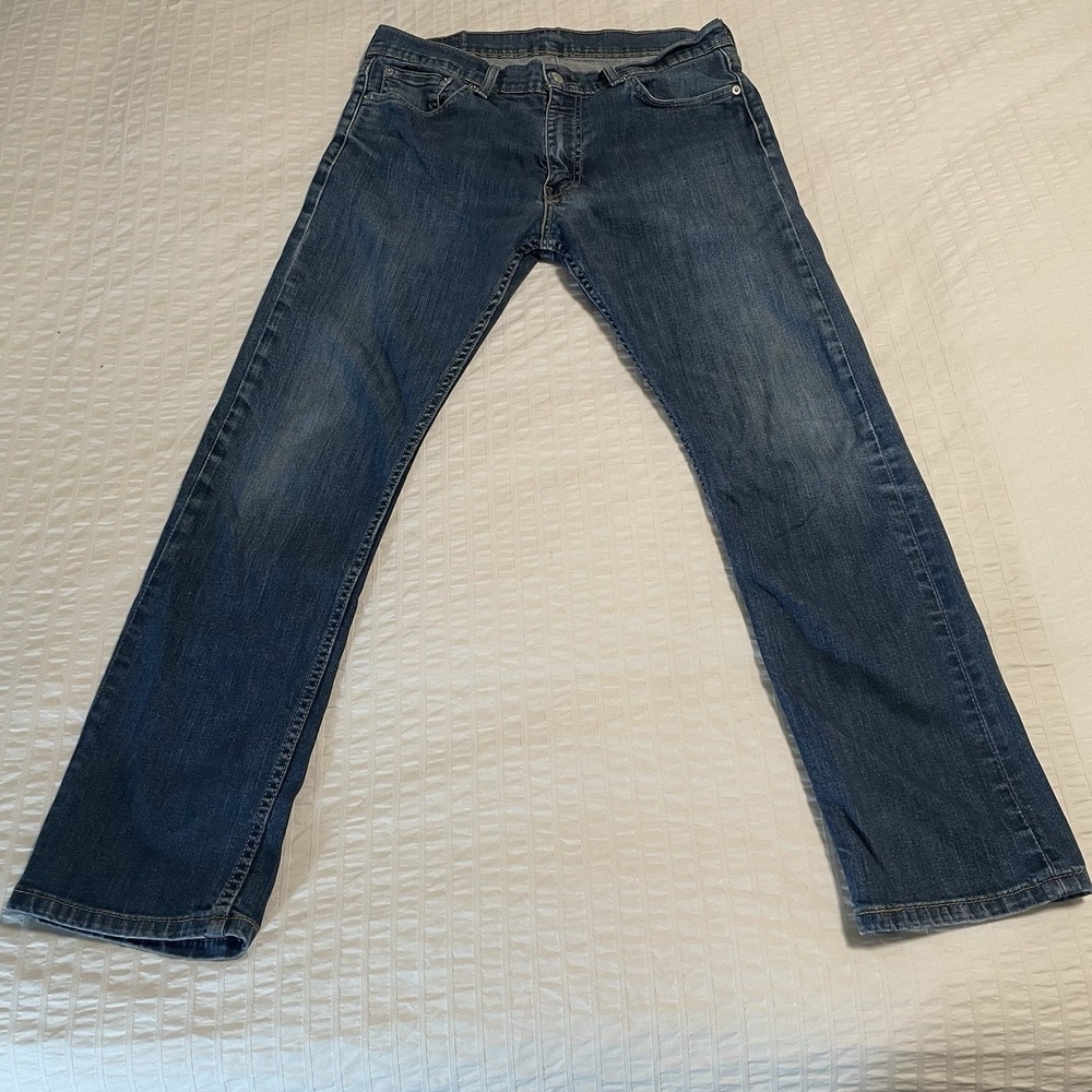 Levi's 513 Men's Blue Jeans 33x30 Straight Fit Denim Made in Mexico